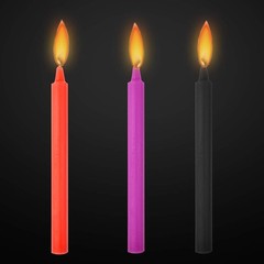 6 Pcs Low Temperature Candles, Fengek 7 7.08 x 0.63 inches, Multi-colored A