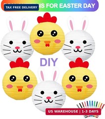 BEISHIDA 10Pcs White Paper Lanterns Decorative Chinese/Japanese Hanging Round Pa