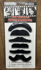 NEW Fake Mustache Costume Party Play Set Self Adhesive Villain Banker Casanova