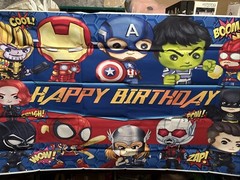 Avengers Superhero Party Supplies Fans Birthday Backdrop Banner Background 5x3ft