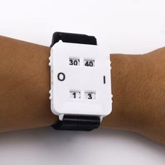 Manual Tally Band Hands-free Wrist Design Odorless Plastic Compact Design