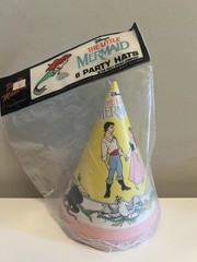 Vintage 90’s Disney The Little Mermaid Party Hats Birthday Party Supplies