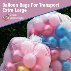 Extra Large Balloon Bags for Transport 4 Pack for Weddings & Parties