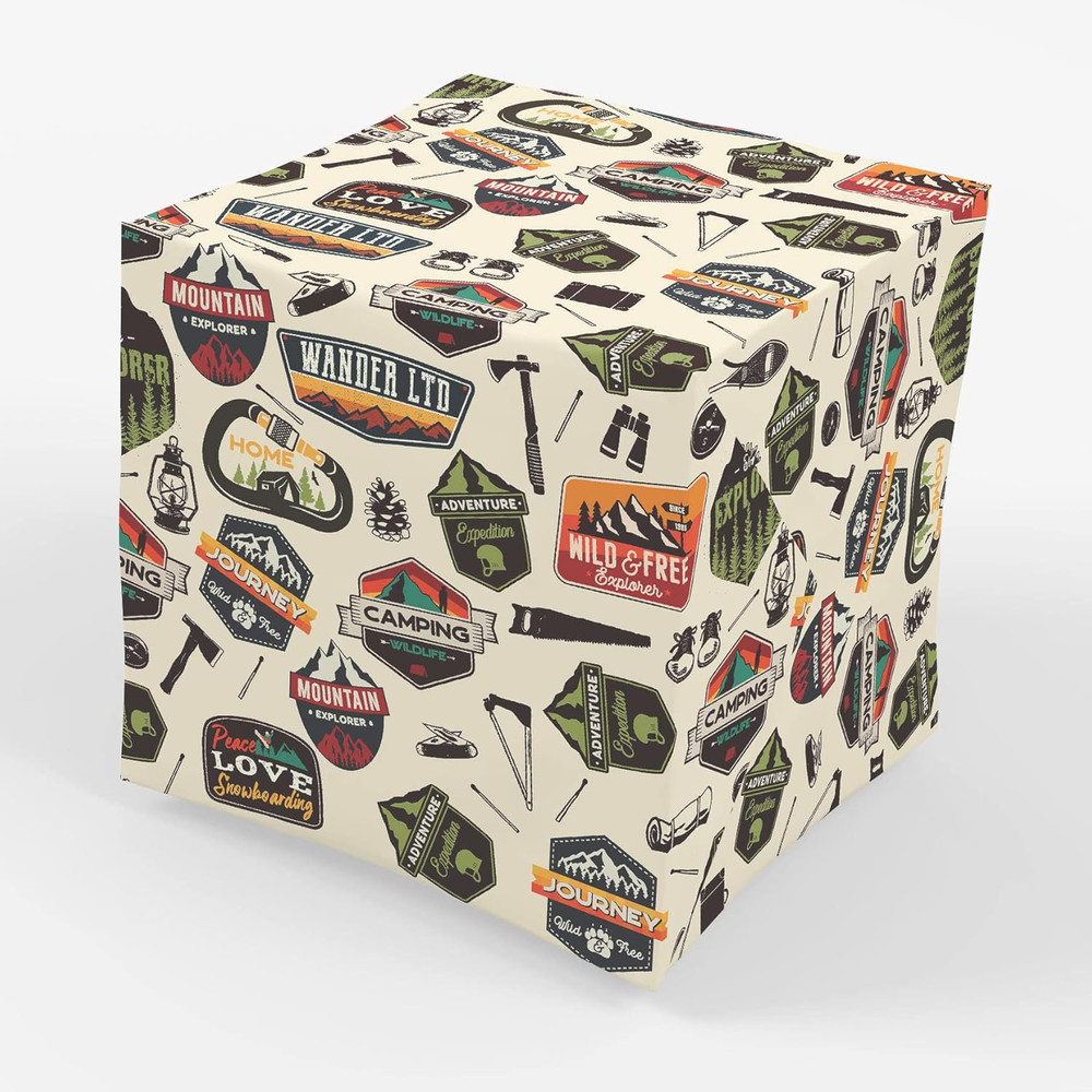 Explorer Outdoor Adventure Enthusiast Wrapping Paper – 30 X 20 Inch (3 Sheets)