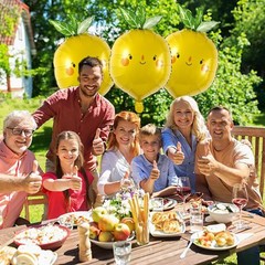 , Lemon Balloons Summer Balloon Fruit Foil Balloons for Fruit Lemon Themed Bi…
