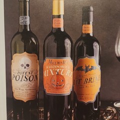 Martha Stewart Crafts Halloween Party Beverage Wine Labels- 3 Packs- 36 Total