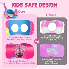 ASDGZD Kids Pool Floats with Water Gun, Mermaid Toddler Inflatable Pool Toys …
