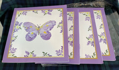 Purple Butterfly Baby Shower Boxes Decorations 4 Purple Boxes with BABY Letters