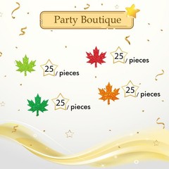 100 PCS Thanksgiving Confetti Maple Leaves Table Paper Scatters Fall Party