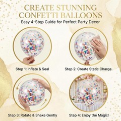 Balloon Column Kit Floor-Set of 2 with Gold Balloons-5FT Balloon Tower Stand …