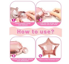 Rose Gold Birthday Decorations for Women and Girls, Rose Gold Party Decorations