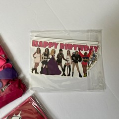 Taylor Swift Happy Birthday Banner Balloons Cake / Cupcake Toppers