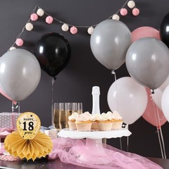 70th Birthday Decoration Centerpieces Supplies Black Gold