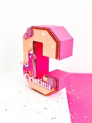 Custom 3D letters Disco animals party Birthday , Disco Balls Decor, Animals Sign