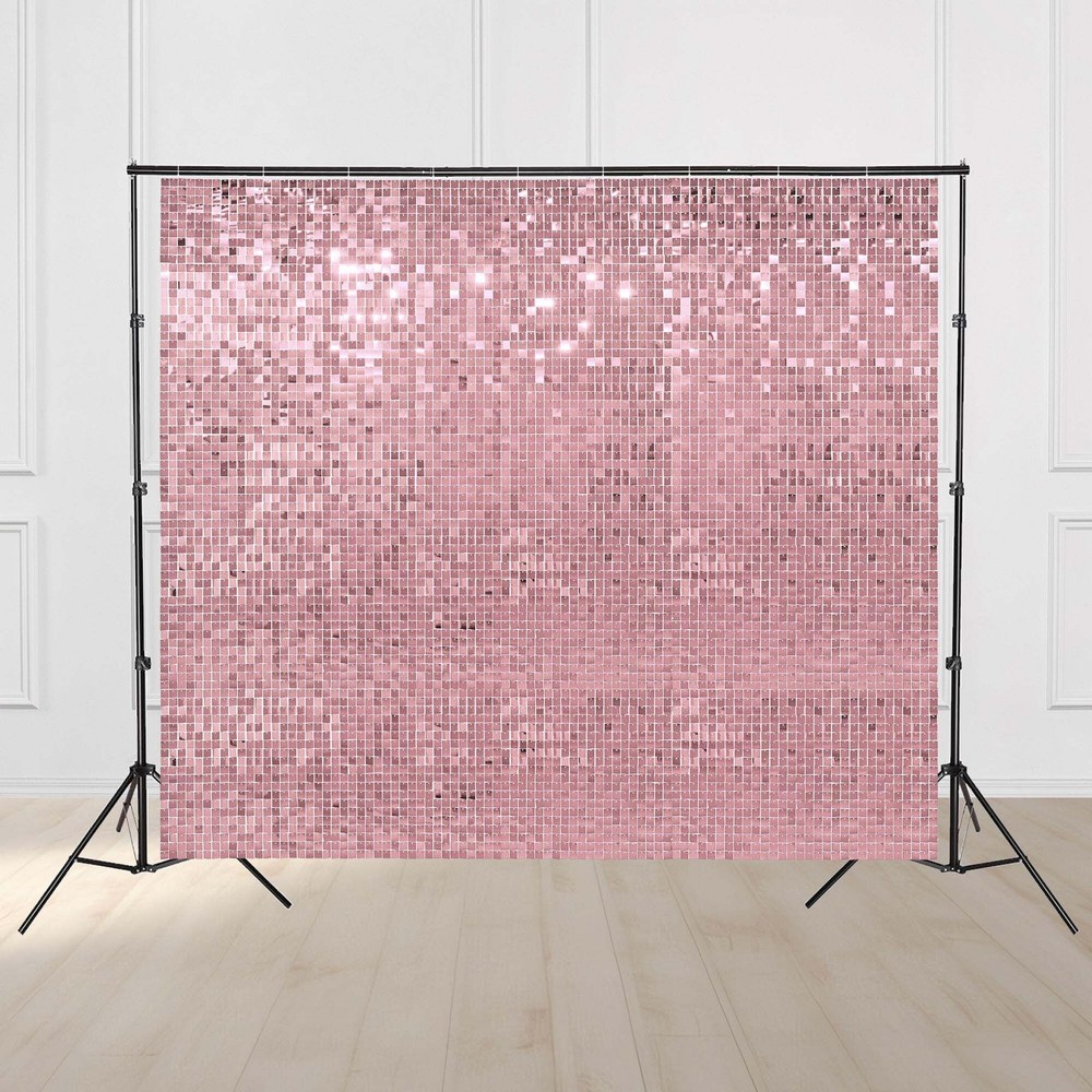 Instahibit 8.5×10 Ft Backdrop Stand w/ 72 Shimmer Wall Panels for Parties Events