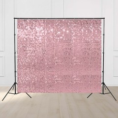 Instahibit 8.5×10 Ft Backdrop Stand w/ 72 Shimmer Wall Panels for Parties Events