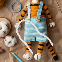 1 Pack Durable Plastic Body Joint Skeleton Moveable Doll Armature for DIY Crafts
