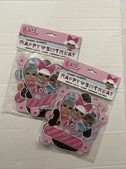 LOL Surprise Dolls Happy Birthday Letter Banner Girls Party Decoration Supplies