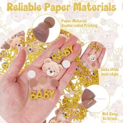 We Can Bearly Wait Baby Shower Neutral Gender Reveal Table Confetti 200 PCS