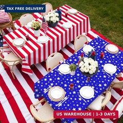 4th of July Party Decorations Set-American Flag Patriotic Theme Kit for Independ