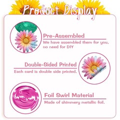 Flower Hanging Swirls Spring Sunflower Ceiling Decor Party Supplies 30 PCS