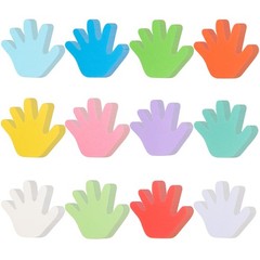 360 PCS Hand Cutouts Paper Shape Assorted Color Handprint Blank Creative DIY