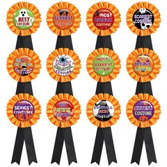 Halloween Costume Award Ribbon – Trick or Treat Contest Party Prize Decoratio…