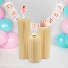 3PCS Foldable Cardboard Centerpiece Column Flower Stand Wedding Party Decoration