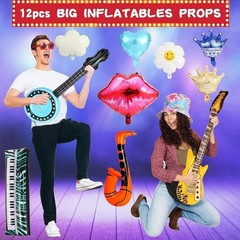 Funny Photo Booth Props Set 76pcs Parties Weddings Graduations Birthdays Cosplay
