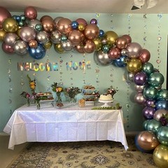 Metallic Balloons, 12 Inch Rainbow Chrome Balloons, 35Pcs Assorted Colors Mul…