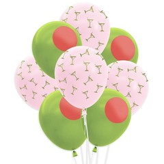 , Dirty Martini Latex Balloons – 24 pk, 12″ | Olive Cocktail Decorations, Pin…