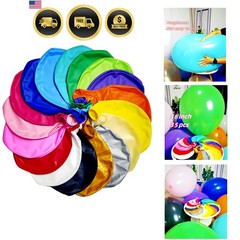 35 Pack Giant Balloons 36 Inch 17 Kinds Colors Latex Colorful Party Big Ballo…