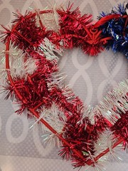 Red White & Blue Patriotic Heart/ 4th Of July Party Decor 250th America Birthday