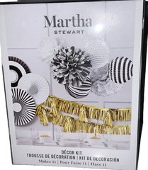 Black & White Kit For Decorating New Years Party Sealed New Fast Shipping