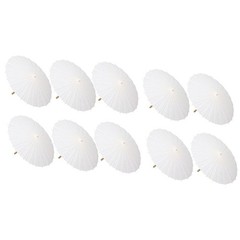 10PCS Parasol Wedding Umbrella Party Favor Bamboo Umbrellas for Bridal4952