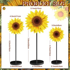 3 Pcs Summer Table Decor Sunflower Wood Table Sign Summer Freestanding Tablet…