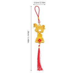 6pcs Chinese New Year Hanging Ornaments: Spring Festival Lucky Pendants for