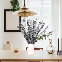 16 Pcs Dried Eucalyptus Stems, 17» Natural Leaves Z-black