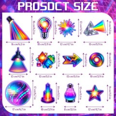 60 Pcs VBS 2026 Cutout Bulk Illumination Decoration Set with Adhesive Dots Co…