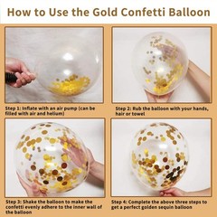 Gold White Sand Confetti Balloons, 50pcs 12 inch Beige Gold Nude Neutral Ball…