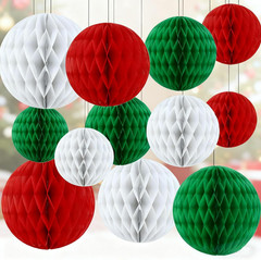 12Pcs Pastel Hanging Honeycomb Balls Decorations Party Decoration Rainbow Birthd