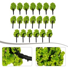 20pcs DIY Miniature Trees Model Train Railroad Wargame Scenery Landscape Scale