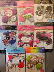 HAPPY BIRTHDAY BALLOON BOUQUETS – Foil Mylar Balloons Party – YOU PICK – NEW