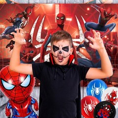 Spider Man Party Decorations Marvel Party Supplies Balloons Tablecloth Backdrop