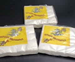 Vintage Tom&Jerry Beverage napkins 16 3-Ply x3 Happy Birthday American Greetings