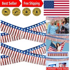 4Th of July Decorations – 2 Pack Red White and Blue Streamer for 250Th Anniversa