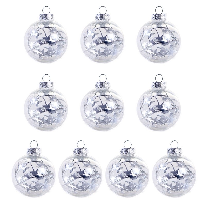 Fashion 10x Transparent Christmas Ball Hanging Tree Pendant Decor Best for Wish