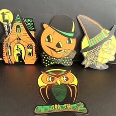 (4) NEW Bristle Creations Halloween Cutouts | Printed 2 Sides
