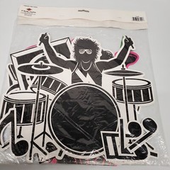80’s PARTY WALL DECORATIONS HAIR BAND SILHOUETTES CUTOUTS I LOVE 80’S AWESOME