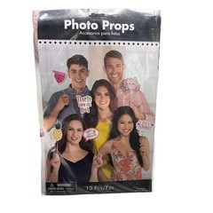 Amscan Tropical Photo Props – 13 Piece Summer Party Photo Booth Accessories